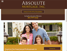 Tablet Screenshot of mortgageabsolute.com